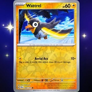 Wattrel - Holograma inverso - Juego de cartas coleccionables Pokémon Surging Sparks #066/191 - Imagen 1 de 3