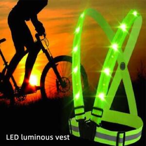 Gut sichtbare LED-Sicherheitsweste für Radfahren und Laufen im Freien