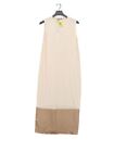 Warehouse Women's Midi Dress Uk 8 Cream Viscose With Polyester A-Line