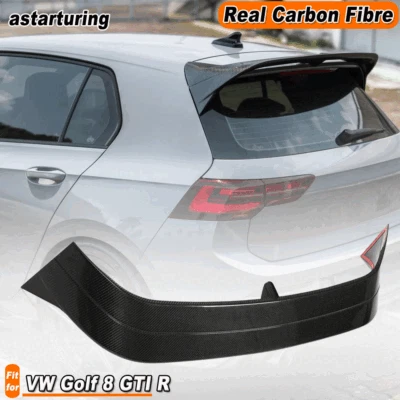 Alerón de techo trasero de fibra de carbono para Volkswagen VW Golf 8 MK8 GTI R 2021-2022 Foto 1 de 4