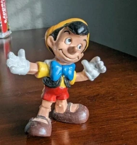 Vintage Disney Pinocchio Figure Figurine Bullyland Germany Cake Topper Mini - Picture 1 of 8