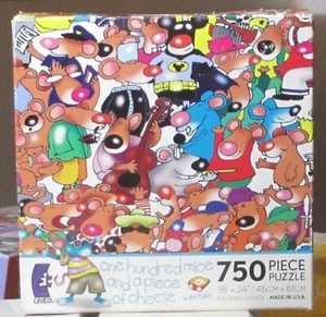 100 MICE & A PIECE OF CHEESE BY KEVIN WHITLARK - Complete - GALISON PUZZLE - Bild 1 von 2