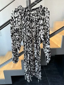 HALLHUBER Kleid, Damenkleid, Farbe schwarz mit Blumen, Gr. 38 - Bild 1 von 4
