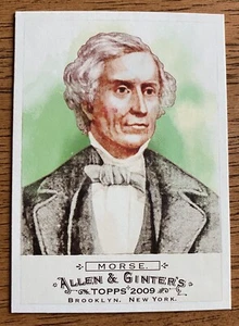 Topps Allen Ginter Samuel Morse #109 2009 código Morse  - Imagen 1 de 1