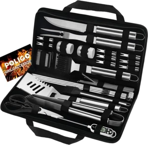 29 PCS BBQ Grill Accessories Stainless Steel BBQ Tools Grilling Tools Set with S - Picture 1 of 12