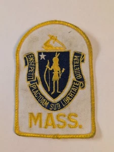 Parche vintage de la bandera del estado de Massachusetts de 4,5" - Imagen 1 de 24