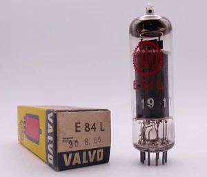 1x VALVO SIEMENS E84L Red Lable Röhre NEU OVP / NOS in Box 6BQ5 tube 1966 - Picture 1 of 5