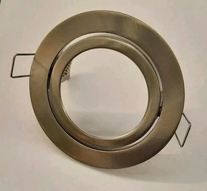 Aurora Luna Aluminium verstellbar 115mm LED Einbaustrahler Blende Satin Nickel - Bild 1 von 4