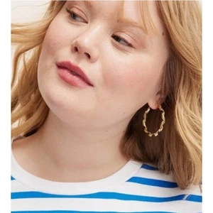 Pendientes de cinta de aro de oro Kate Spade Target - Imagen 1 de 4