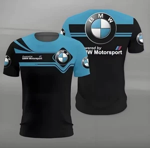 BMW Short Sleeved T-shirt Casual And Fashionable Men's BMW 3D Printed - Picture 1 of 1