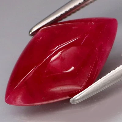 6.59Ct.Museum Gem! Top Red Normal Heated Ruby Mozambique Fancy Cabochon - Image 1 of 4