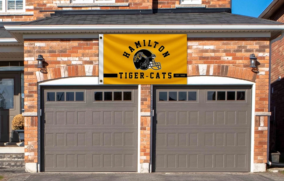 Casco de equipo de fútbol americano Hamilton Tiger-Cats bandera 90x150 cm 3x5 pies amarillo mejor pancarta  Foto 1 de 4