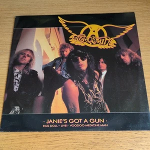 AEROSMITH - JANIE'S GOT A GUN 1989 12" UK VINYL SINGLE - GEF 68 T - Picture 1 of 16