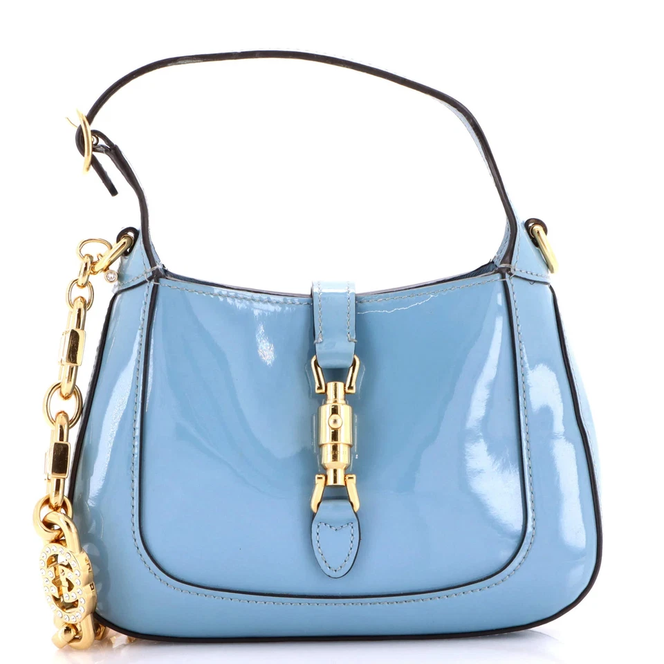 Gucci Jackie 1961 cadena hobo patente mini Foto 1 de 4