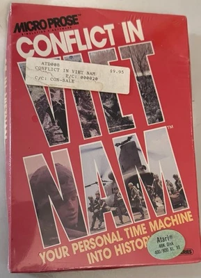 Conflict in Vietnam Micro Prose Software for Atari 400 800 XL– Sealed! NEW STOCK - Image 1 of 4