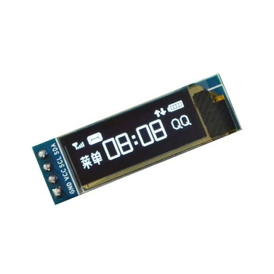 IIC I2C 0.91"128x32 White OLED LCD Display Module 3.3v 5v FOR AVR STM32 Arduino - Bild 1 von 4