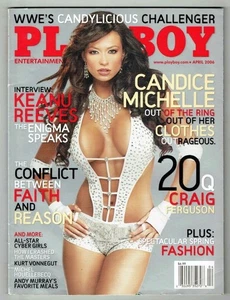 PLAYBOY MAGAZINE APRIL 2006 WWE WWF CANDICE MICHELLE W/CENTRFOLD VG/CONDITION  - Imagen 1 de 3