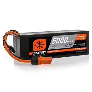 Spektrum 5000mAh 3S 11.1V 100C Smart LiPo Akku IC5 - SPMX50003S100H5 - Bild 1 von 3