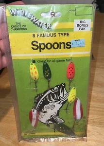 Vintage Fishing Lures 8 Famous Type Spoon  Whitewater South Bend N0. 8-RWS NOS - Picture 1 of 7