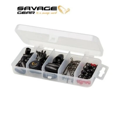 Savage Gear T & C Rigging Kit 100PCS Texas & Carolina Rig Kit Perch Pike Zander - Image 1 of 3