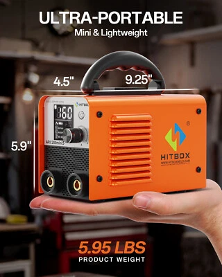 HITBOX Ultra Mini 2IN1 Inverter Schweißgerät DC MMA/ LIFT TIG Schweißgerät