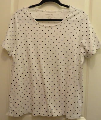 CAMISETA CIERVO BLANCO MANGA CORTA BLANCO NEGRO LUNARES TALLA XXL Foto 1 de 4