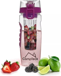 ♡ CampTeck 1 Liter Flasche Bottle Infused Water Obstsieb Outdoor BPA-Frei ♡ - Bild 1 von 5