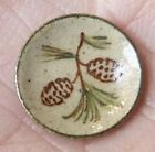 IGMA Artisan Jane Graber Miniature Stoneware Pine Cone Side/Salad Plate I: 1:12