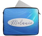 Personalised  Marble Design Any Name Laptop Case Sleeve Tablet Bag 109