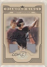 2008 Donruss Threads Diamond Kings Materials Signatures /25 Brett Anderson Auto