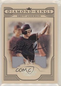 2008 Donruss Threads Diamond Kings Materials Signatures /25 Brett Anderson Auto