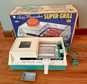 Vintage Suzy Homemaker Super-Grill in Original Box WORKS - Picture 1 of 10