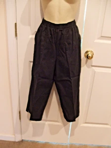 NWT White Stag Women’s 100% Cotton Black Classic Pull On Capri Pants M 6-8 - Picture 1 of 2