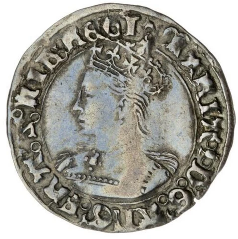 1553-4 Mary I Groat, Sole Reign, Tower mint, mm Pomegranate, Spink 2492 Cover