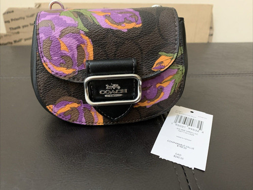 Coach CL661 Morgan Mini custodia per carte su borsa a catena nuova con etichetta prezzo fisso