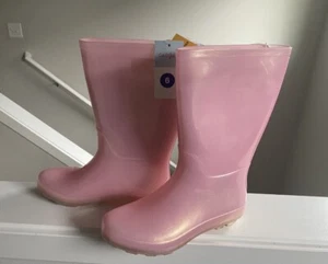 Cat & Jack Girl’s Waterproof Rubber Rain Boots - Picture 1 of 4
