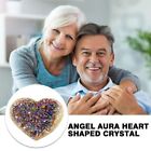 Cluster Angel Aura Heart Shaped Crystal Stone Healing for Home Decoration
