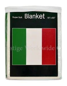 Italy Flag Fleece Blanket *NEW* 5 ft x 4.2 ft. Italian Travel Throw Cover Italia - Picture 1 of 2