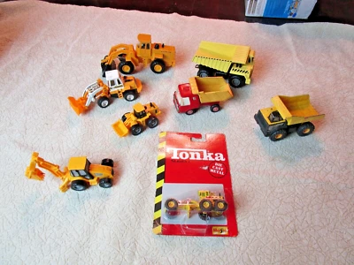 Huge Maisto Tonka Series 1 Construction Yellow Road Grader Loader Dump truck Lot - Image 1 of 4