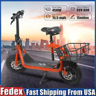 450W 36V Adults Sports Electric Scooter w/ Seat Electric Moped E-bike E-Scooter 