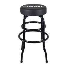 Shop Stool Cushioned 360° Swivel Seat 29 in. Workshops Game Rooms Bar Chair