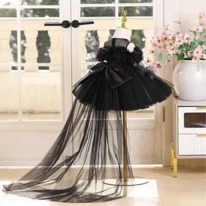Elegant Chamapgne Flower Girl Dress Princess Toddler Birthday Pageant Party Gown - Picture 1 of 26