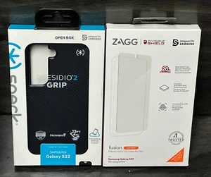 Funda Speck Presidio Grip y Protector de Pantalla Zagg para Samsung Galaxy S22 (6.1") - Imagen 1 de 4