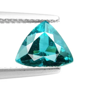 1.92ct Flawless Look Apatite neon blue green color 100% natural earth mined - Picture 1 of 12
