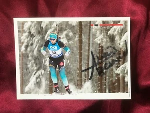 Autogramm ANAIS BESCOND-Biathlon FRANKREICH-Olympia Gold 2018-handsigniert-AK - Picture 1 of 2