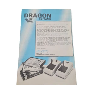 Dragon Software Touchmaster Games Catalogue 1985 Dragon 32 - Afbeelding 1 van 5