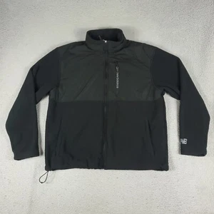 New Balance Jacket Mens Size XL Black Fleece Full Zip Up Coat Sweater - Picture 1 of 8
