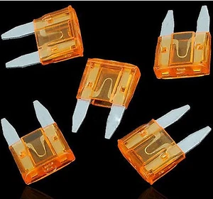 100pcs ATM Mini Fuses Auto Car Motorbike Boat Blade 5A 5Amp Electronic - Picture 1 of 1