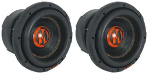 (2) Memphis Audio MOJO MJP844 8" 1500w Competition Car Subwoofers DVC 4 ohm Subs - Picture 1 of 8