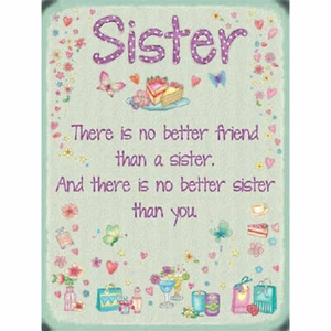 Sister No Better Friend advertising vintage retro signs repro wall art - Picture 1 of 1